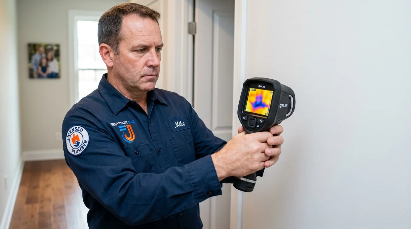 Thermal imaging leak detection by Johns Plumbing LLC in Westmoreland